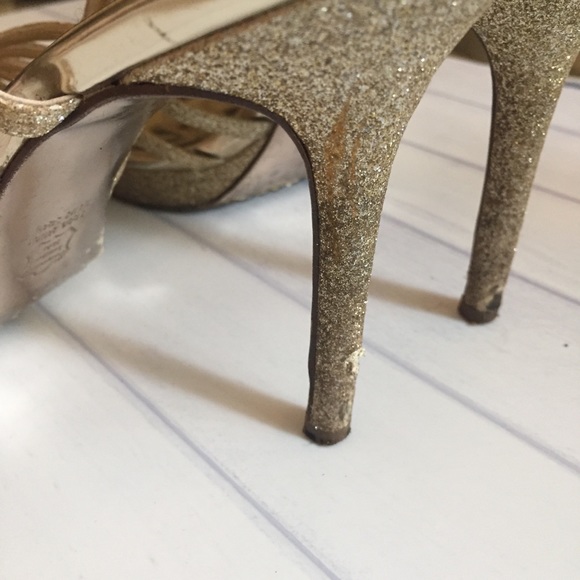 Nina New York gold glitter platform heels - Picture 5 of 8